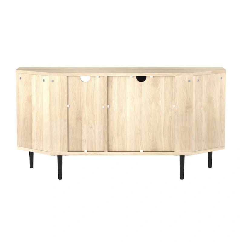 Szafka narożna pod telewizor 48 cali | Konsola multimedialna z miejscem do przechowywania | Rozrywka do salonu