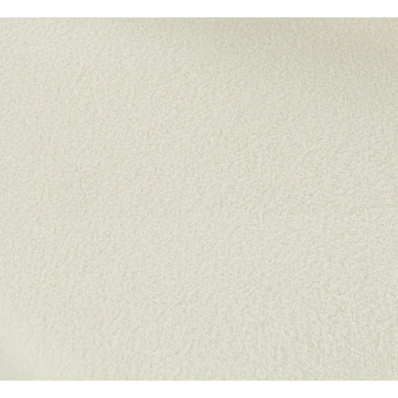 87.5 Zakrzywiona 3-osobowa sofa Boucle o rzeźbiarskim i ergonomicznym kształcie