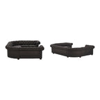 9-osobowa sofa modułowa Chesterfield w kształcie litery U | Pikowany aksamit | Kanapa do salonu