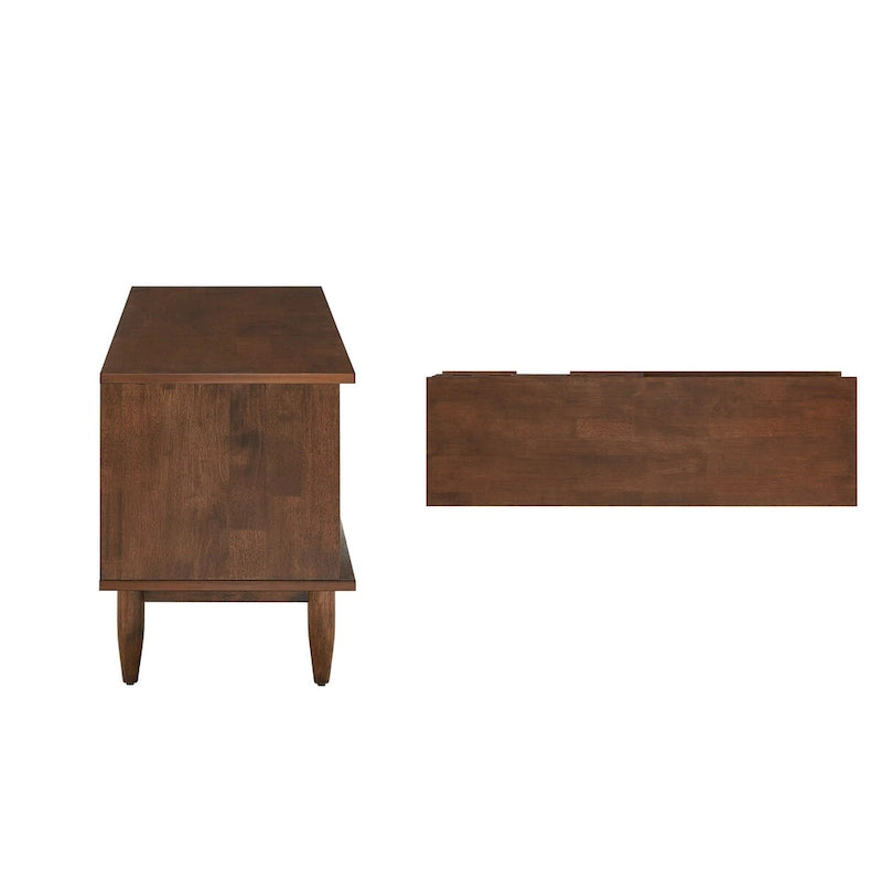 Szafka RTV Bardolino Mid-Century Wood 2-szufladowa – 59 cali