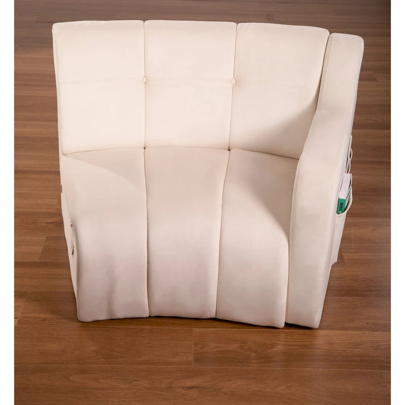Aksamitna sofa zakrzywiona 3-osobowa Symetryczna modułowa sofa bez nóg Narożna okrągła kanapa sekcyjna - 127