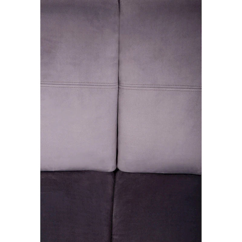 Aksamitna sofa zakrzywiona 3-osobowa Symetryczna modułowa sofa bez nóg Narożna okrągła kanapa sekcyjna - 127