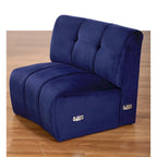 Aksamitna sofa zakrzywiona 3-osobowa Symetryczna modułowa sofa bez nóg Narożna okrągła kanapa sekcyjna - 127