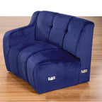 Aksamitna sofa zakrzywiona 3-osobowa Symetryczna modułowa sofa bez nóg Narożna okrągła kanapa sekcyjna - 127