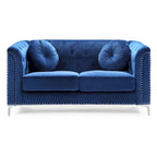 Dwumiejscowa sofa Pompano Velvet z guzikami