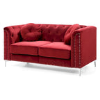 Dwumiejscowa sofa Pompano Velvet z guzikami