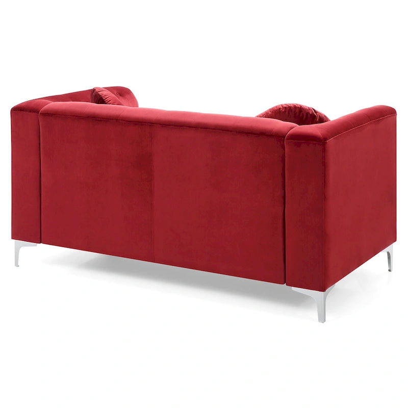 Dwumiejscowa sofa Pompano Velvet z guzikami