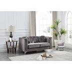 Dwumiejscowa sofa Pompano Velvet z guzikami