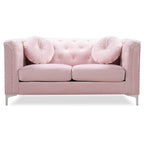 Dwumiejscowa sofa Pompano Velvet z guzikami