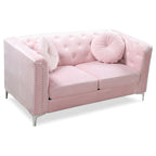 Dwumiejscowa sofa Pompano Velvet z guzikami