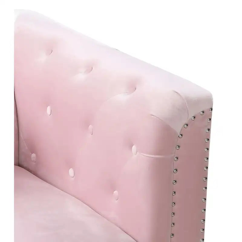 Dwumiejscowa sofa Pompano Velvet z guzikami