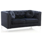 Dwumiejscowa sofa Pompano Velvet z guzikami