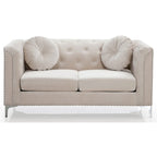 Dwumiejscowa sofa Pompano Velvet z guzikami