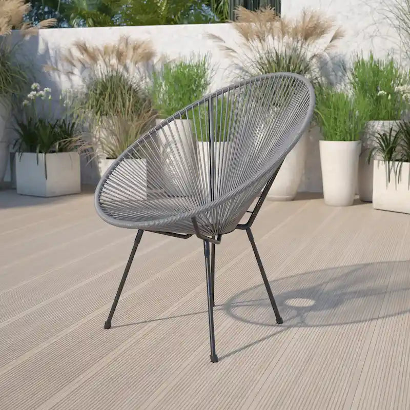 Rattanowy fotel wypoczynkowy Papasan (bungee)
