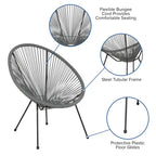 Rattanowy fotel wypoczynkowy Papasan (bungee)