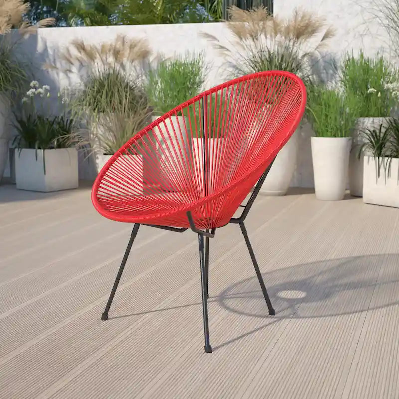 Rattanowy fotel wypoczynkowy Papasan (bungee)