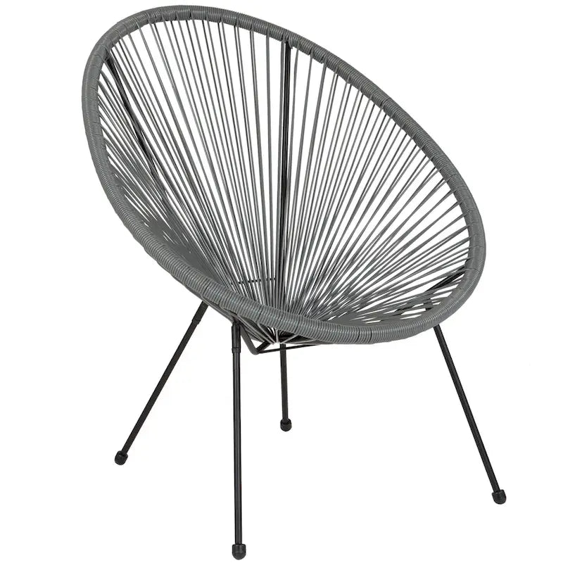 Rattanowy fotel wypoczynkowy Papasan (bungee)
