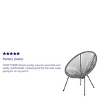 Rattanowy fotel wypoczynkowy Papasan (bungee)