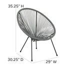 Rattanowy fotel wypoczynkowy Papasan (bungee)