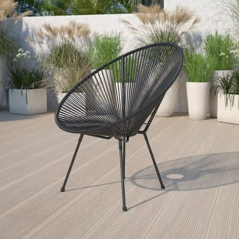 Rattanowy fotel wypoczynkowy Papasan (bungee)