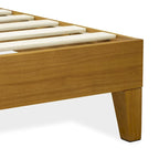 Rama łóżka platformowego King Size | 4 solidne drewniane nogi i 2 nogi środkowe | Wiele kolorów