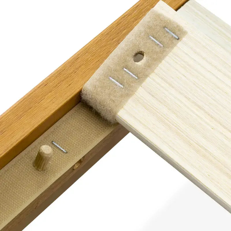 Rama łóżka platformowego King Size | 4 solidne drewniane nogi i 2 nogi środkowe | Wiele kolorów