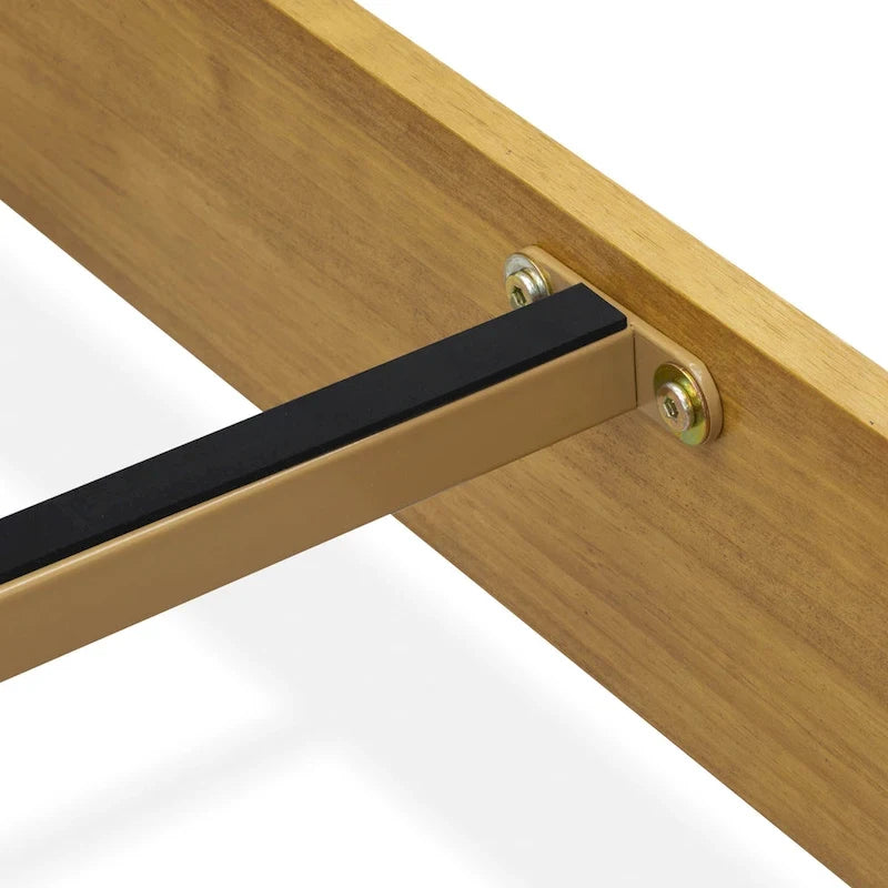 Rama łóżka platformowego King Size | 4 solidne drewniane nogi i 2 nogi środkowe | Wiele kolorów