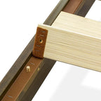 Rama łóżka platformowego King Size | 4 solidne drewniane nogi i 2 nogi środkowe | Wiele kolorów