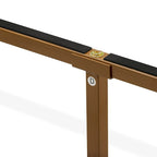 Rama łóżka platformowego King Size | 4 solidne drewniane nogi i 2 nogi środkowe | Wiele kolorów