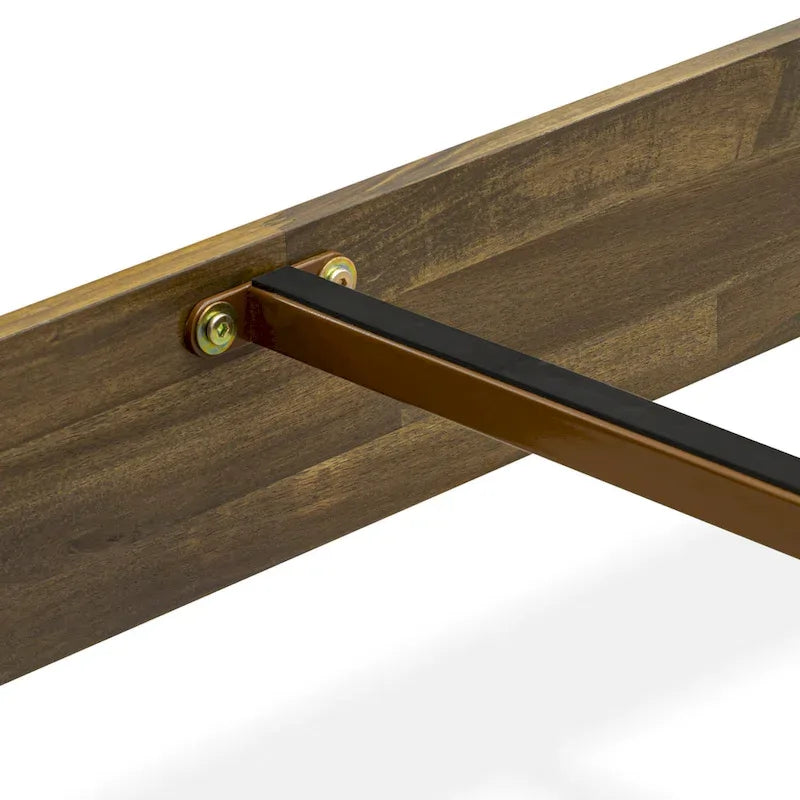 Rama łóżka platformowego King Size | 4 solidne drewniane nogi i 2 nogi środkowe | Wiele kolorów