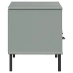 Konsola pod telewizor z litego drewna sosnowego | Styl OSLO | 106x40x46.5 cm | Rustykalno-industrialny