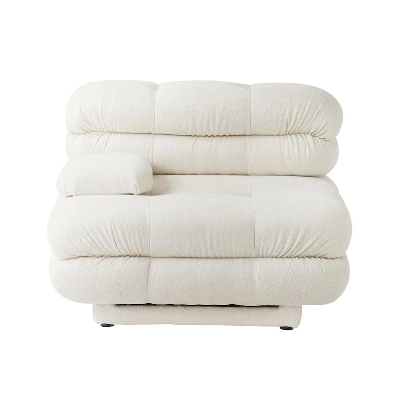 146 Modułowa sofa narożna rozkładana, luksusowy, nowoczesny 6-osobowy zestaw wypoczynkowy w kształcie litery U z otomanami do salonu
