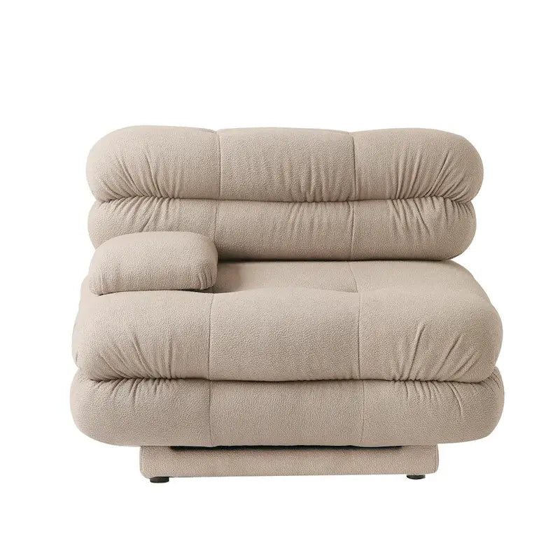 146 Modułowa sofa narożna rozkładana, luksusowy, nowoczesny 6-osobowy zestaw wypoczynkowy w kształcie litery U z otomanami do salonu
