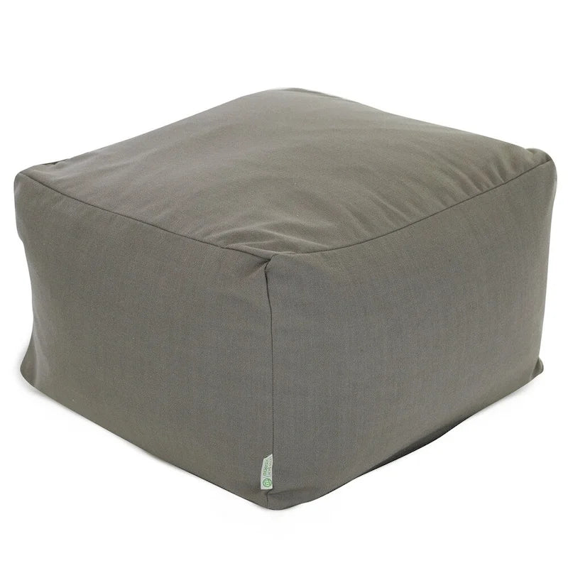 Kwadratowa Pufa Wewnętrzna Poly Linen | 27x27x17 cali | Wzór Wales