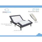 10-calowy materac z pianki memory i regulowana podstawa | Certyfikat CertiPUR-US | Bezprzewodowy pilot | Rozmiary: Queen, King, Split
