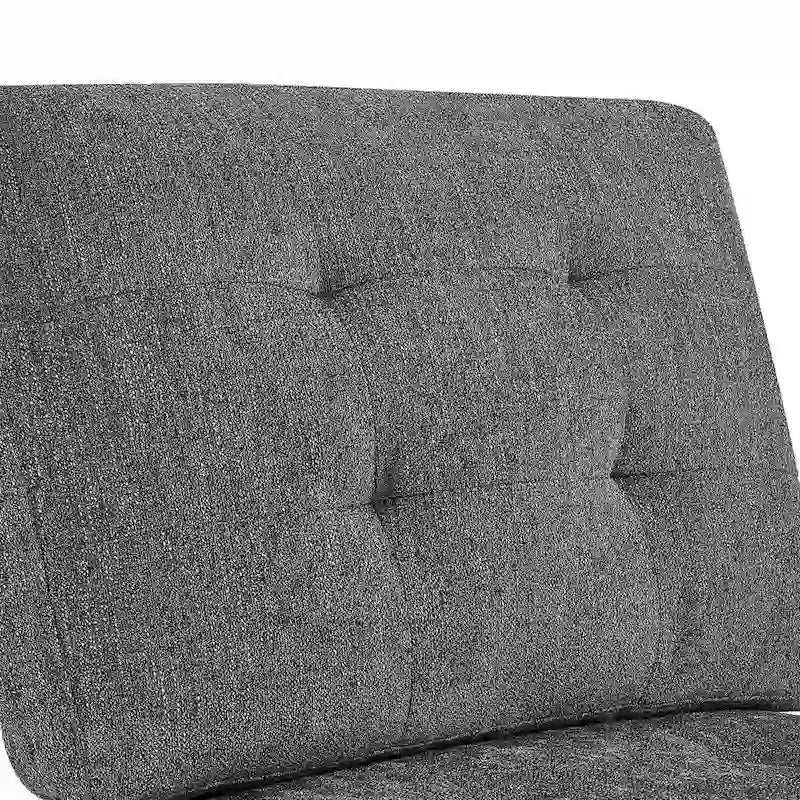 Sofa modułowa w kształcie litery L z szarej szenili z trzema pojedynczymi fotelami i trzema narożnikami – 116W x 89.5D x 36.5H
